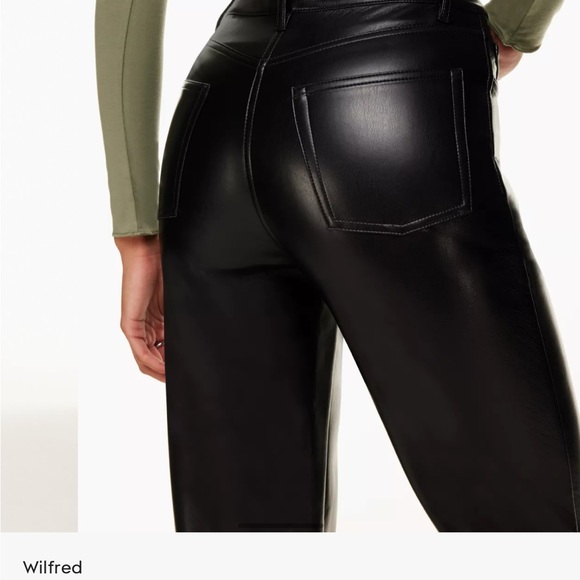 Aritzia Melina leather pant- size 6- NEW! only worn once.selling for $90 firm - Picture 2 of 5